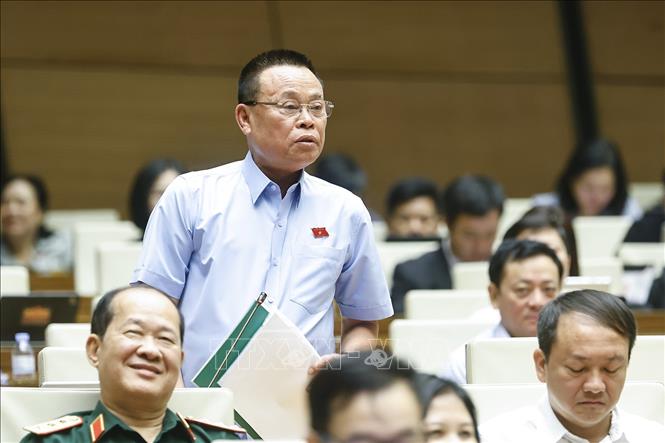 Đại biểu Quốc hội tỉnh Bắc Ninh Nguyễn Như So phát biểu. Ảnh: Doãn Tấn - TTXVN