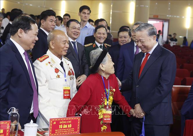 Tổng Bí thư, Chủ tịch nước Tô Lâm và các đại biểu. Ảnh: Thống Nhất -TTXVN