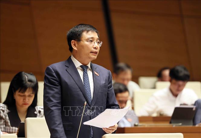 Phó Thủ tướng Nguyễn Văn Thắng phát biểu giải trình, làm rõ một số vấn đề đại biểu Quốc hội nêu. Ảnh: An Đăng - TTXVN