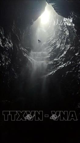 The newly-discovered Cha Ngheo Cave, which is over 583m long, 45m deep and 751m high above sea level. VNA/Photo by courtesy