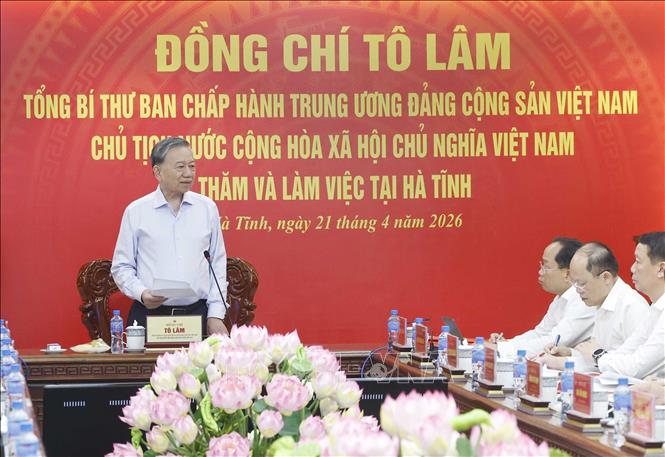 Tổng Bí thư, Chủ tịch nước Tô Lâm phát biểu. Ảnh: Thống Nhất -TTXVN