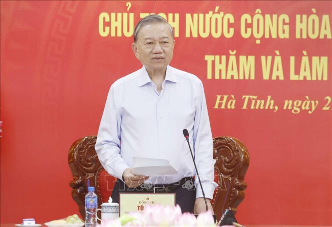 Tổng Bí thư, Chủ tịch nước Tô Lâm phát biểu. Ảnh: Thống Nhất -TTXVN