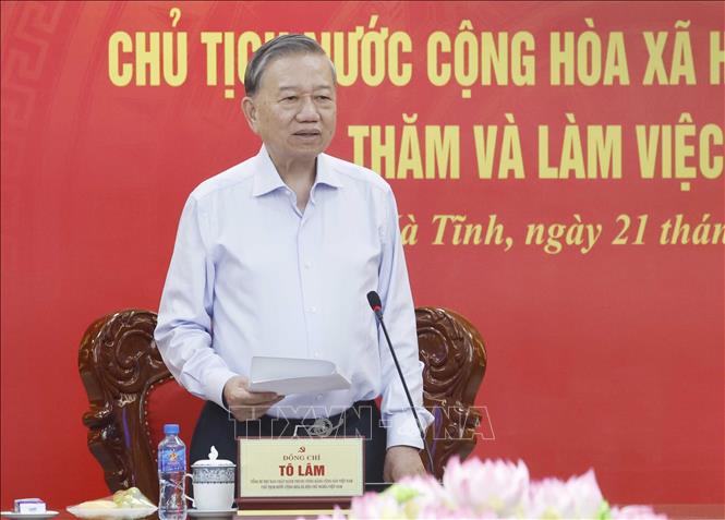 Tổng Bí thư, Chủ tịch nước Tô Lâm phát biểu. Ảnh: Thống Nhất -TTXVN