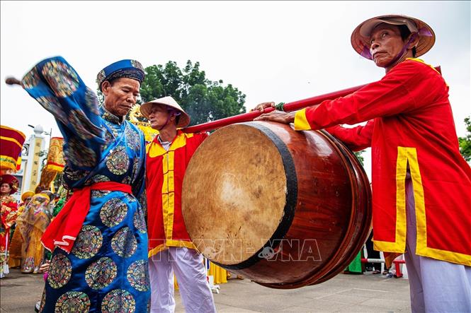 Lễ Cáo Yết, cầu an diễn ra tại Công viên Thương Bạc. Ảnh: Vân Chi/TTXVN phát
