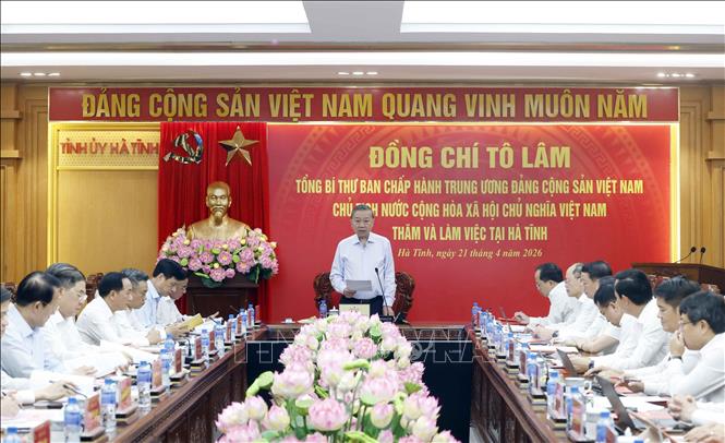 Tổng Bí thư, Chủ tịch nước Tô Lâm phát biểu. Ảnh: Thống Nhất -TTXVN
