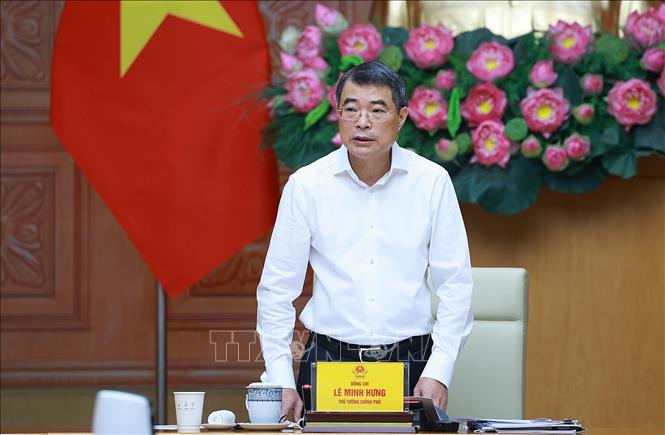 Thủ tướng Lê Minh Hưng chủ trì làm việc với lãnh đạo Bộ Khoa học và Công nghệ về thúc đẩy phát triển khoa học, công nghệ, đổi mới sáng tạo và chuyển đổi số. Ảnh: Dương Giang-TTXVN