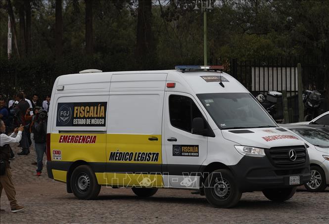 Hiện trường vụ xả súng tại khu khảo cổ Teotihuacan ở Mexico ngày 20/4/2026. Ảnh: THX/TTXVN