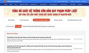 Tổng rà soát văn bản quy phạm pháp luật gắn trách nhiệm người đứng đầu