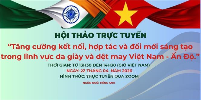 Chủ đề hội thảo. Ảnh: Ngọc Thúy - P/v TTXVN tại Ấn Độ