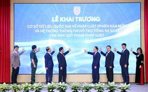 Phó Thủ tướng Lê Tiến Châu dự Lễ Khai trương Cơ sở dữ liệu quốc gia về pháp luật phiên bản mới