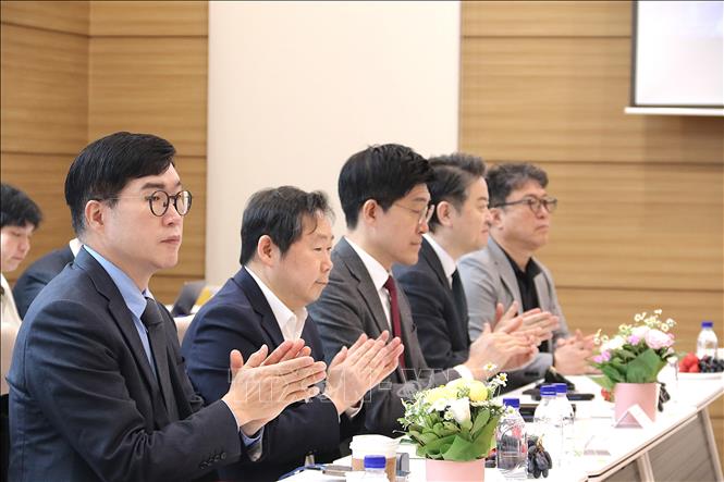 Các doanh nghiệp và quỹ đầu tư Hàn Quốc tham gia Tọa đàm. Ảnh: Khánh Vân - PV TTXVN tại Hàn Quốc 