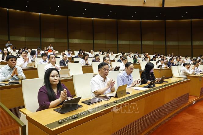 Đại biểu Quốc hội dự phiên họp. Ảnh: Doãn Tấn - TTXVN