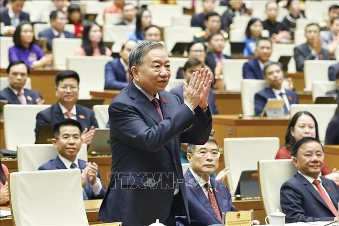 Tổng Bí thư, Chủ tịch nước Tô Lâm dự phiên Bế mạc Kỳ họp thứ Nhất, Quốc hội khoá XVI. Ảnh: Doãn Tấn - TTXVN