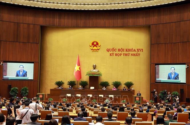 Bế mạc Kỳ họp thứ Nhất Quốc hội khoá XVI. Ảnh: Tuấn Anh - TTXVN