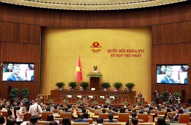 Phiên Bế mạc Kỳ họp thứ Nhất, Quốc hội khoá XVI. Ảnh: Tuấn Anh - TTXVN