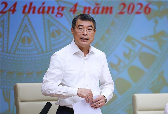 Thủ tướng Lê Minh Hưng kết luận Hội nghị toàn quốc đẩy mạnh phân bổ, giải ngân vốn đầu tư công năm 2026. Ảnh: Dương Giang – TTXVN
