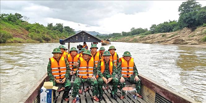Ngay sau sáp nhập, Bộ đội Biên phòng tỉnh Quảng Trị đã nhanh chóng ổn định tổ chức, duy trì thông suốt công tác lãnh đạo, chỉ huy; triển khai đồng bộ các biện pháp quản lý, bảo vệ biên giới. Ảnh: TTXVN phát
