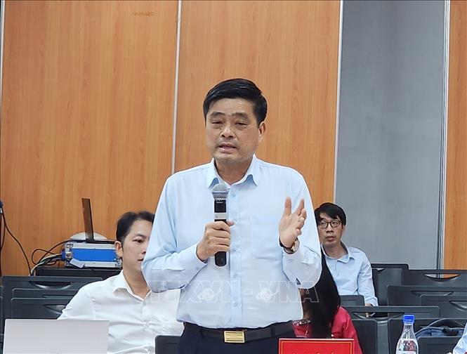 Ông Hà Tất Thắng, Phó Chủ tịch Hiệp hội Khoa học kỹ thuật an toàn vệ sinh lao động Việt Nam phát biểu tại đối thoại. Ảnh: Chu Thanh Vân - TTXVN