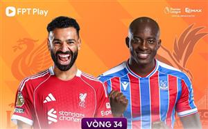 TRỰC TIẾP bóng đá Liverpool vs Crystal Palace 21h00 hôm nay, vòng 34 Ngoại hạng Anh 2026