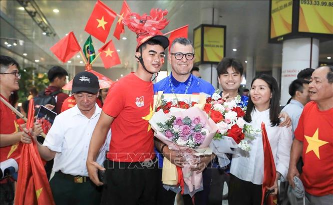 Theo kế hoạch, Vòng chung kết U17 châu Á 2026 sẽ diễn ra tại Ả Rập Xê Út từ ngày 5/5 đến 23/5, quy tụ 16 đội tuyển đã xuất sắc vượt qua vòng loại và được vào 4 bảng đấu. 8 đội giành quyền vào tứ kết sẽ cùng với chủ nhà Ả Rập Xê Út tham gia tranh tài tại FIFA U17 World Cup 2026. Ảnh: TTXVN phát