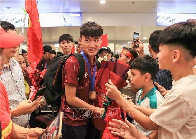 Theo kế hoạch, Vòng chung kết U17 châu Á 2026 sẽ diễn ra tại Ả Rập Xê Út từ ngày 5/5 đến 23/5, quy tụ 16 đội tuyển đã xuất sắc vượt qua vòng loại và được vào 4 bảng đấu. 8 đội giành quyền vào tứ kết sẽ cùng với chủ nhà Ả Rập Xê Út tham gia tranh tài tại FIFA U17 World Cup 2026. Ảnh: TTXVN phát