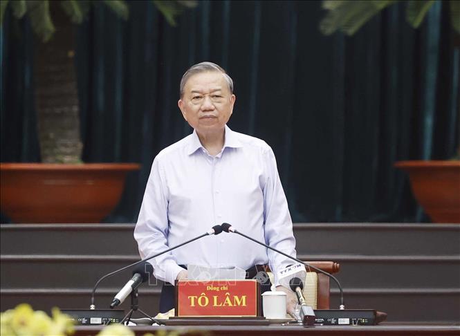 Tổng Bí thư, Chủ tịch nước Tô Lâm phát biểu chỉ đạo. Ảnh: Thống Nhất – TTXVN