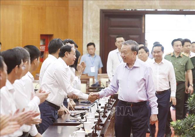 Tổng Bí thư, Chủ tịch nước Tô Lâm và các đại biểu. Ảnh: Thống Nhất – TTXVN