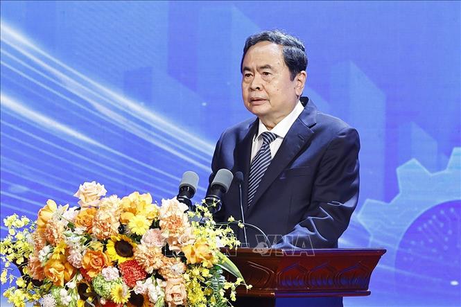 Chủ tịch Quốc hội Trần Thanh Mẫn phát biểu chỉ đạo. Ảnh: Doãn Tấn - TTXVN