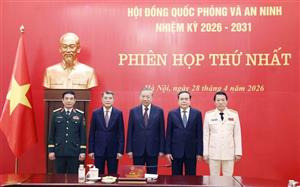 Tổng Bí thư, Chủ tịch nước Tô Lâm chủ trì Phiên họp thứ nhất Hội đồng Quốc phòng và An ninh nhiệm kỳ 2026-2031