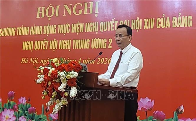 Phó Chủ tịch Hội Người cao tuổi Việt Nam Nguyễn Lam phát biểu tại Hội nghị. Ảnh: Phương Thanh-TTXVN