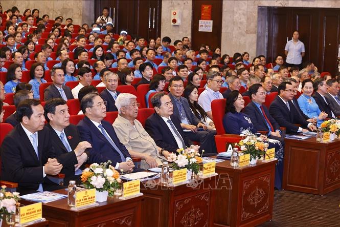 NA Chairman Tran Thanh Man and delegates attend the ceremony. VNA Photo: Doãn Tấn 