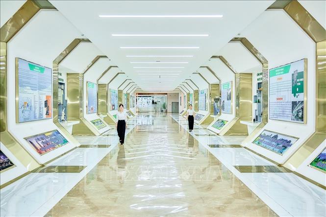 Nhà máy điện rác Sóc Sơn hướng tới mô hình hạ tầng xanh, sạch, hiện đại. Ảnh: Trung Nguyên - TTXVN