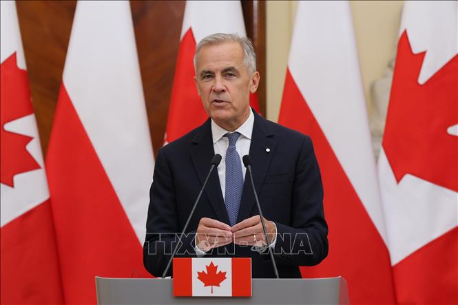 (Tư liệu) Thủ tướng Canada Mark Carney. Ảnh: PAP/TTXVN