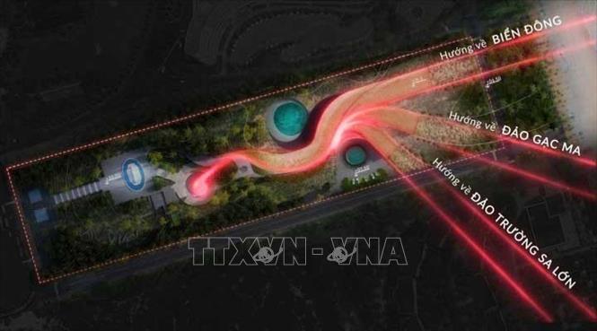 A 3D perspective design of Truong Sa Museum. VNA Photo: Xuân Triệu