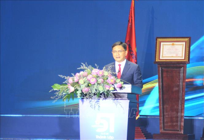 Phó Chủ tịch Ủy ban nhân dân Thành phố Hồ Chí Minh Nguyễn Mạnh Cường phát biểu tại sự kiện. Ảnh: Mỹ Phương – TTXVN