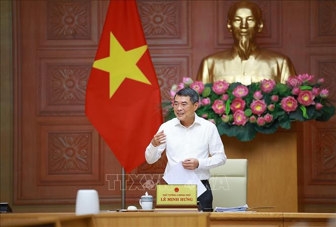 Thủ tướng Lê Minh Hưng làm việc với lãnh đạo Bộ Nông nghiệp và Môi trường. Ảnh: Dương Giang – TTXVN
