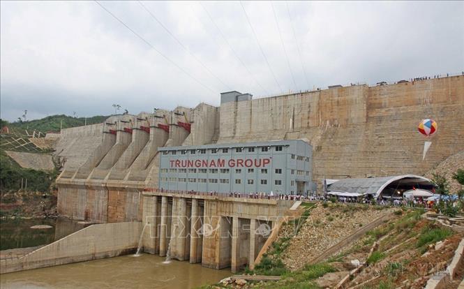Nhà máy thủy điện Đồng Nai 2, thuộc địa bàn xã Tân Thượng, huyện Di Linh (tỉnh Lâm Đồng) chính thức khánh thành và đưa vào vận hành tháng 5/2015. Ảnh: Nguyễn Dũng - TTXVN 