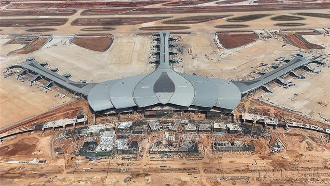Cảng hàng không quốc tế Long Thành (Đồng Nai) đang trong thời gian hoàn tất các hạng mục để đưa vào vận hành thương mại dự kiến cuối năm 2026. Ảnh: Sỹ Tuyên - TTXVN