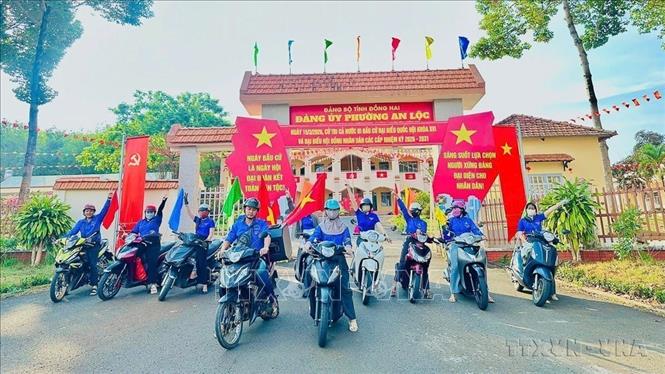 Tuổi trẻ Đồng Nai góp sức vào thành công của cuộc bầu cử đại biểu Quốc hội khóa XVI và đại biểu HĐND các cấp nhiệm kỳ 2026 – 2031. Ảnh: Nhật Bình – TTXVN