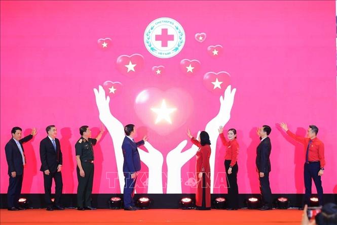 Delegates at the launching ceremony of the Humanitarian Month 2026. VNA Photo: Hoàng Hiếu
