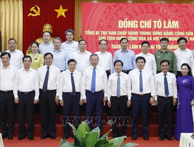 Tổng Bí thư, Chủ tịch nước Tô Lâm với các đại biểu. Ảnh: Thống Nhất – TTXVN