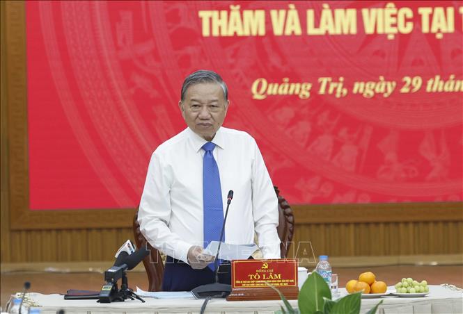 Tổng Bí thư, Chủ tịch nước Tô Lâm phát biểu chỉ đạo. Ảnh: Thống Nhất – TTXVN