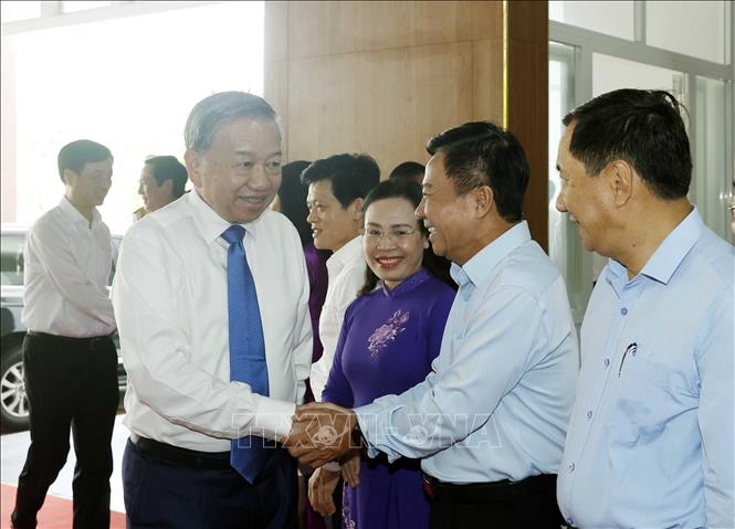 Tổng Bí thư, Chủ tịch nước Tô Lâm với các đại biểu. Ảnh: Thống Nhất – TTXVN