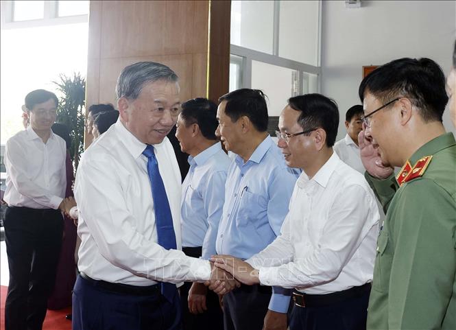 Tổng Bí thư, Chủ tịch nước Tô Lâm với các đại biểu. Ảnh: Thống Nhất – TTXVN