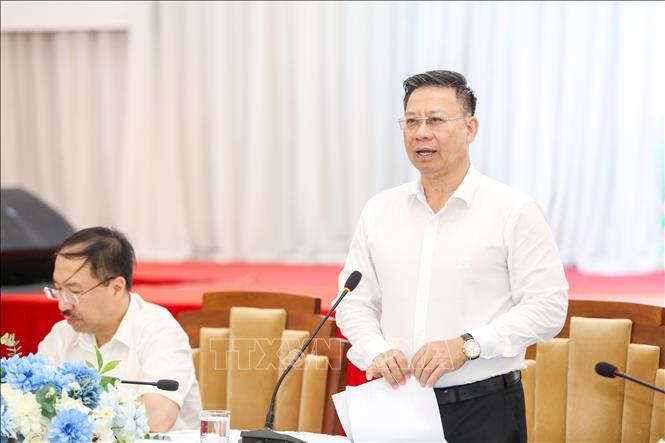 Thứ trưởng Bộ Tư pháp Nguyễn Thanh Ngọc phát biểu kết luận tại hội thảo. Ảnh: Giang Phương - TTXVN
