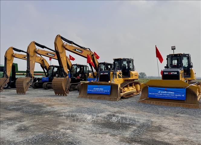 A view of the ground-breaking ceremony. VNA Photo: Thanh Vũ