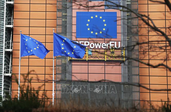 Tòa nhà Ủy ban châu Âu (EC) ở Brussels, Bỉ. Ảnh: THX/TTXVN