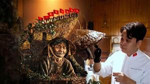 Chiêm ngưỡng chiếc bánh nghệ thuật cao hơn 1m tái hiện ký ức ngày thống nhất đất nước 30/4