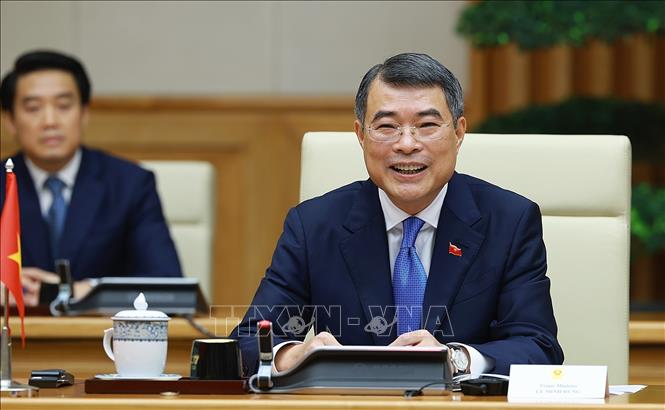 Thủ tướng Lê Minh Hưng phát biểu tại cuộc hội đàm với Thủ tướng Nhật Bản Takaichi Sanae. Ảnh: Dương Giang – TTXVN 

