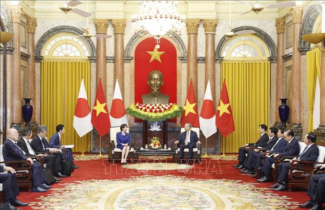 Tổng Bí thư, Chủ tịch nước Tô Lâm tiếp Thủ tướng Nhật Bản Takaichi Sanae. Ảnh: Thống Nhất – TTXVN